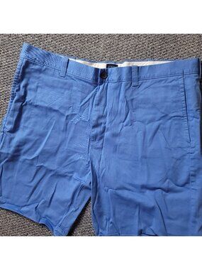 J. Crew Chino Shorts Mens 38 x9''  Khaki Cotton Blue Preppy Casual Summer